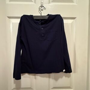GAP  Blue Kids Long Sleeve Henley size small